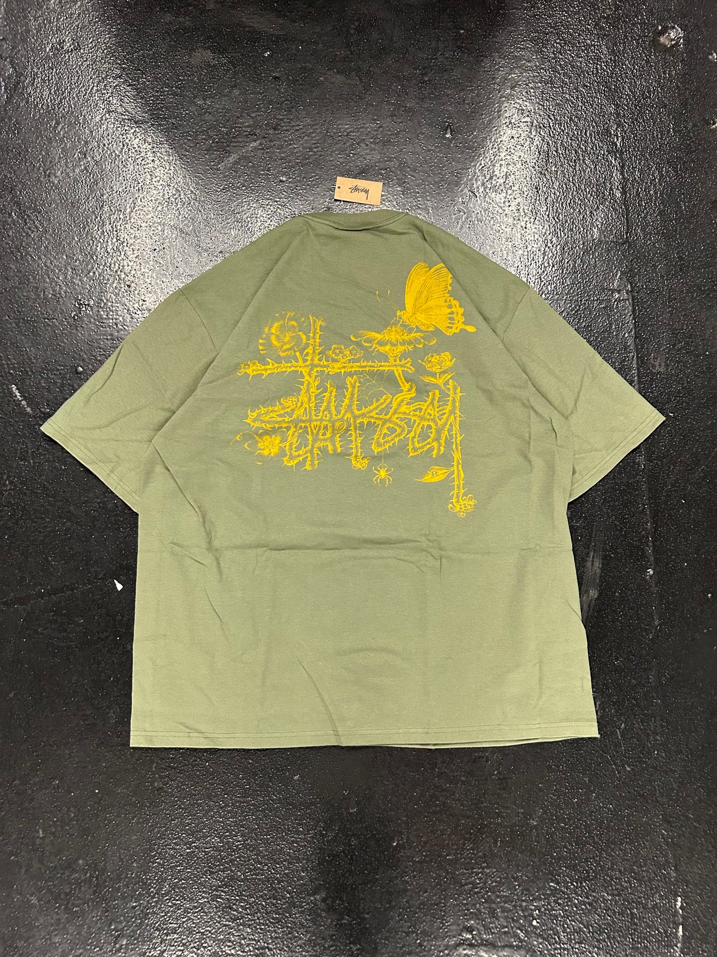 STUSSY GREEN THORN VINES TEE (BRAND NEW)