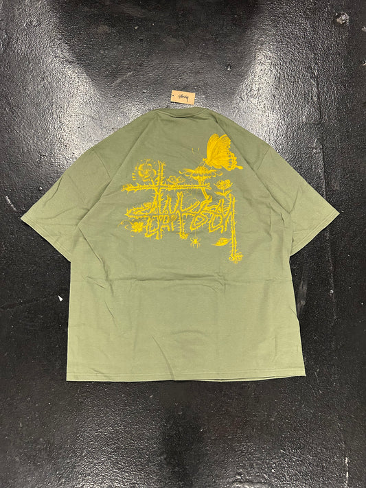 STUSSY GREEN THORN VINES TEE (BRAND NEW)