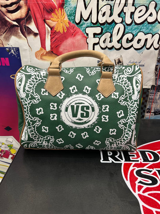 VALE VALLEY SPORTS VS GREEN BANDANNA HANDBAG (BRAND NEW)