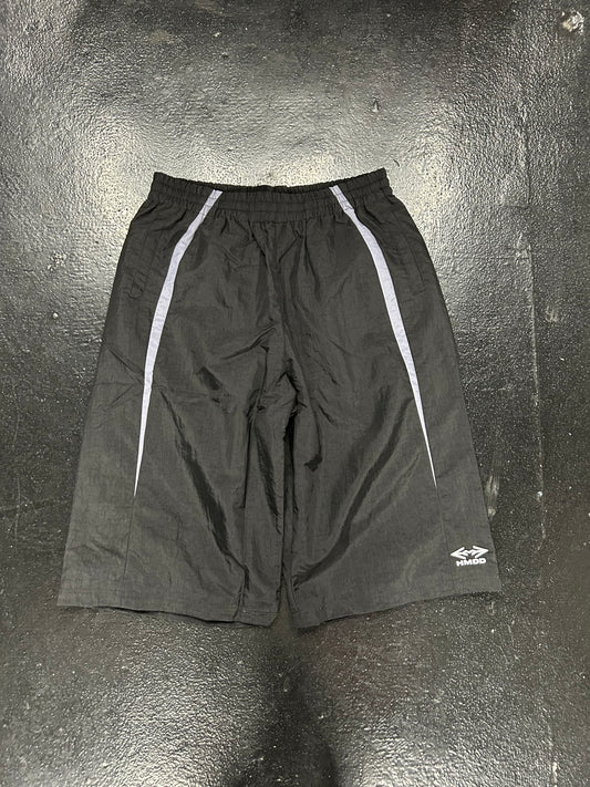 HAPPY MEMORIES HMDD BLACK NYLLN LONG SHORTS (BRAND NEW)