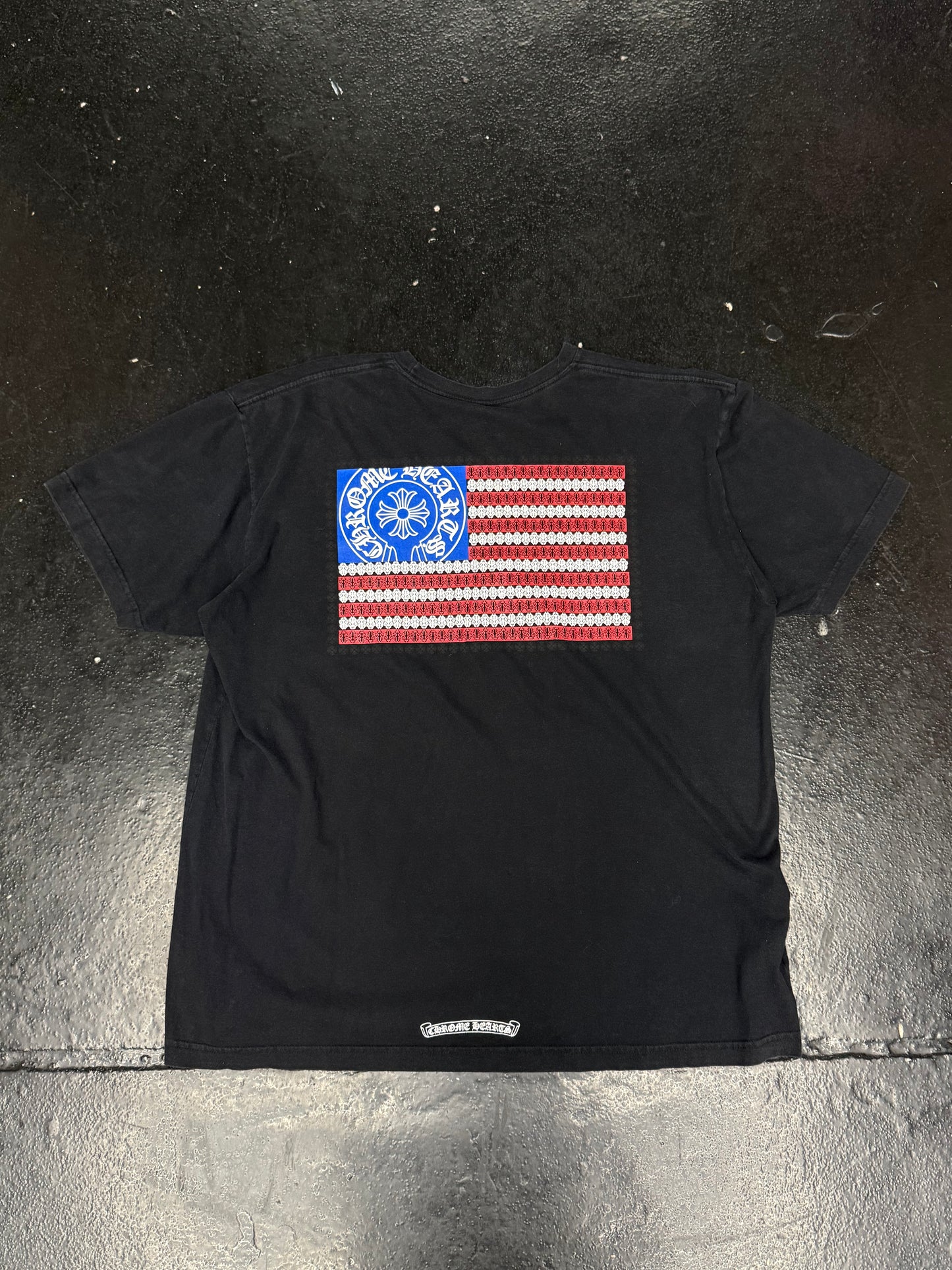CHROME HEARTS AMERICAN FLAG DAGGER TEE