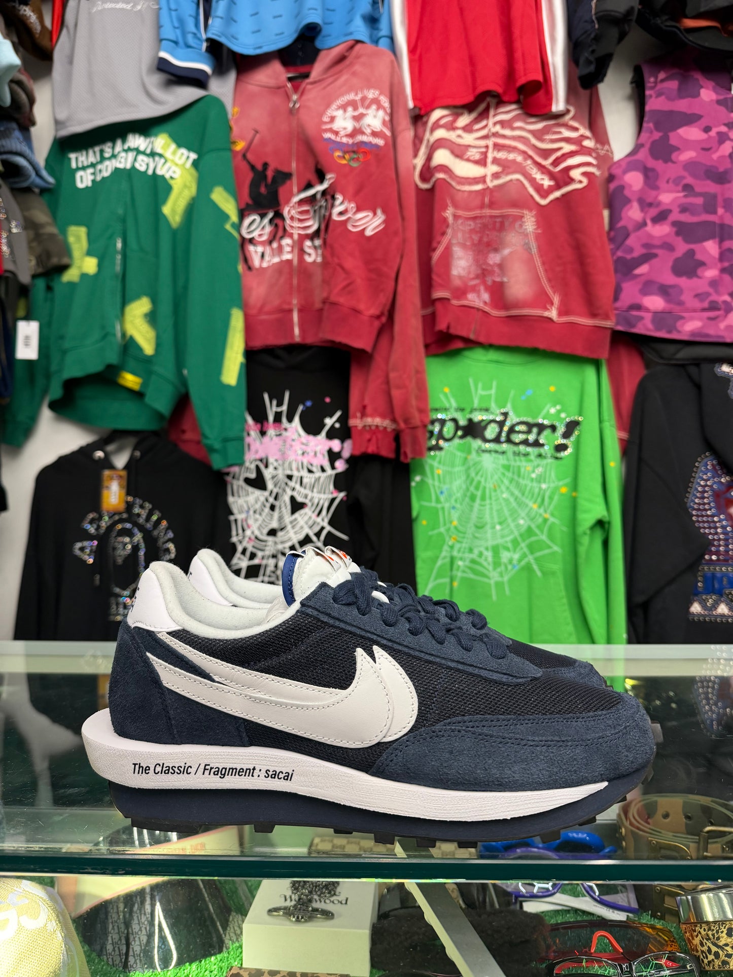 NIKE FRAGMENT SACAI  LD WAFFLE (PRE-OWNED W/ BOX)