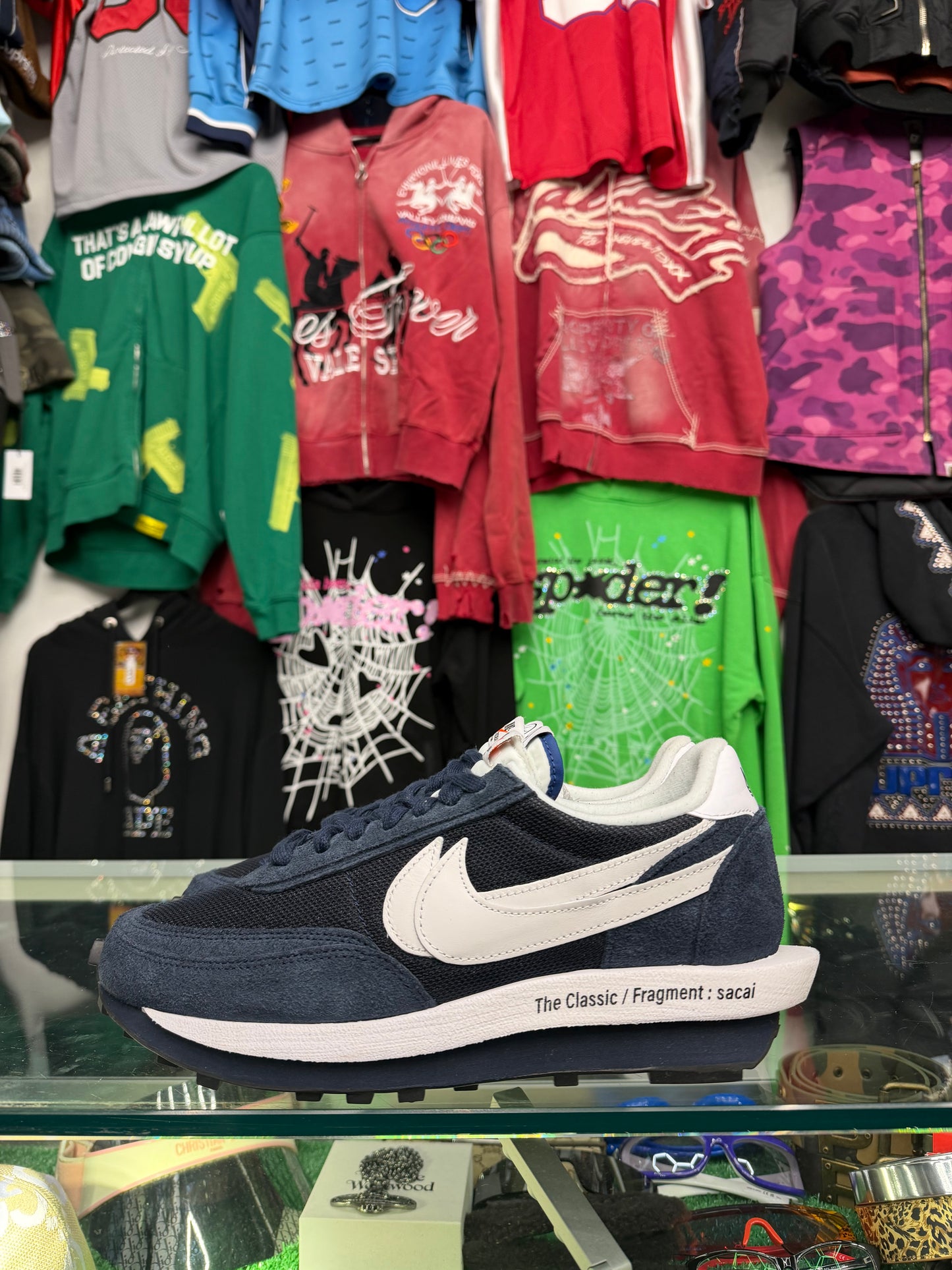 NIKE FRAGMENT SACAI  LD WAFFLE (PRE-OWNED W/ BOX)