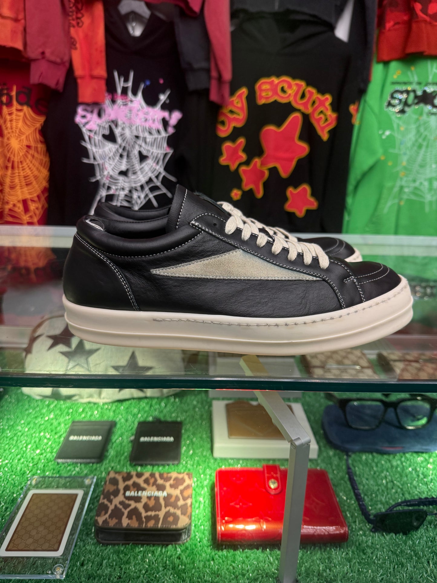 RICK OWENS MAIN LINE VINTAGE SNEAKER (PRE-OWNED W/ BOX)