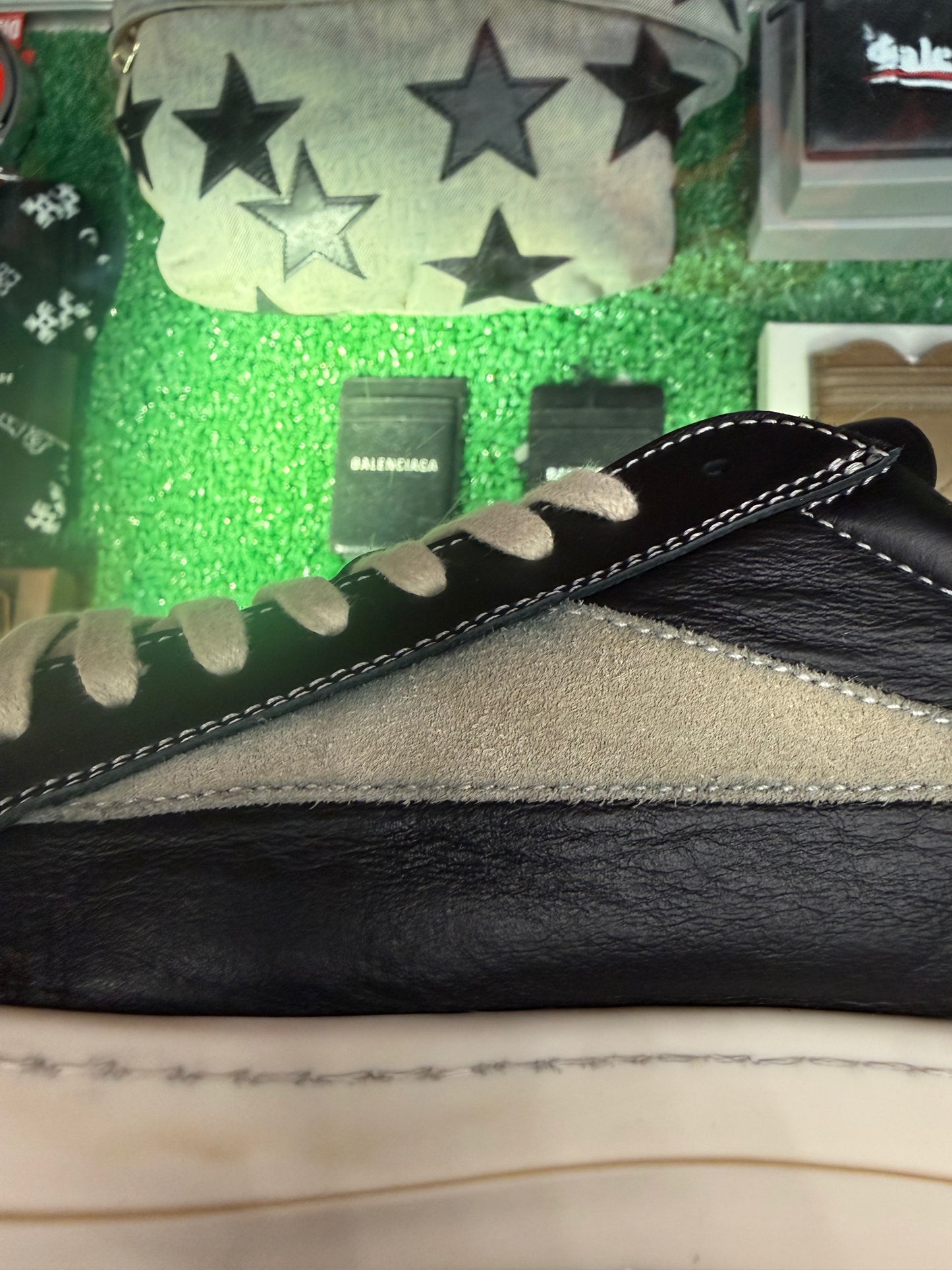 RICK OWENS MAIN LINE VINTAGE SNEAKER (PRE-OWNED W/ BOX)