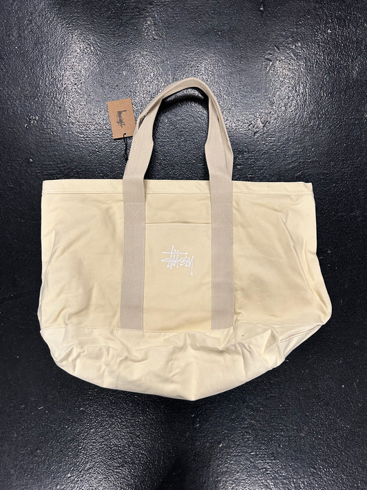 STUSSY LARGE CREAM TOTE BAG (BRAND NEW)
