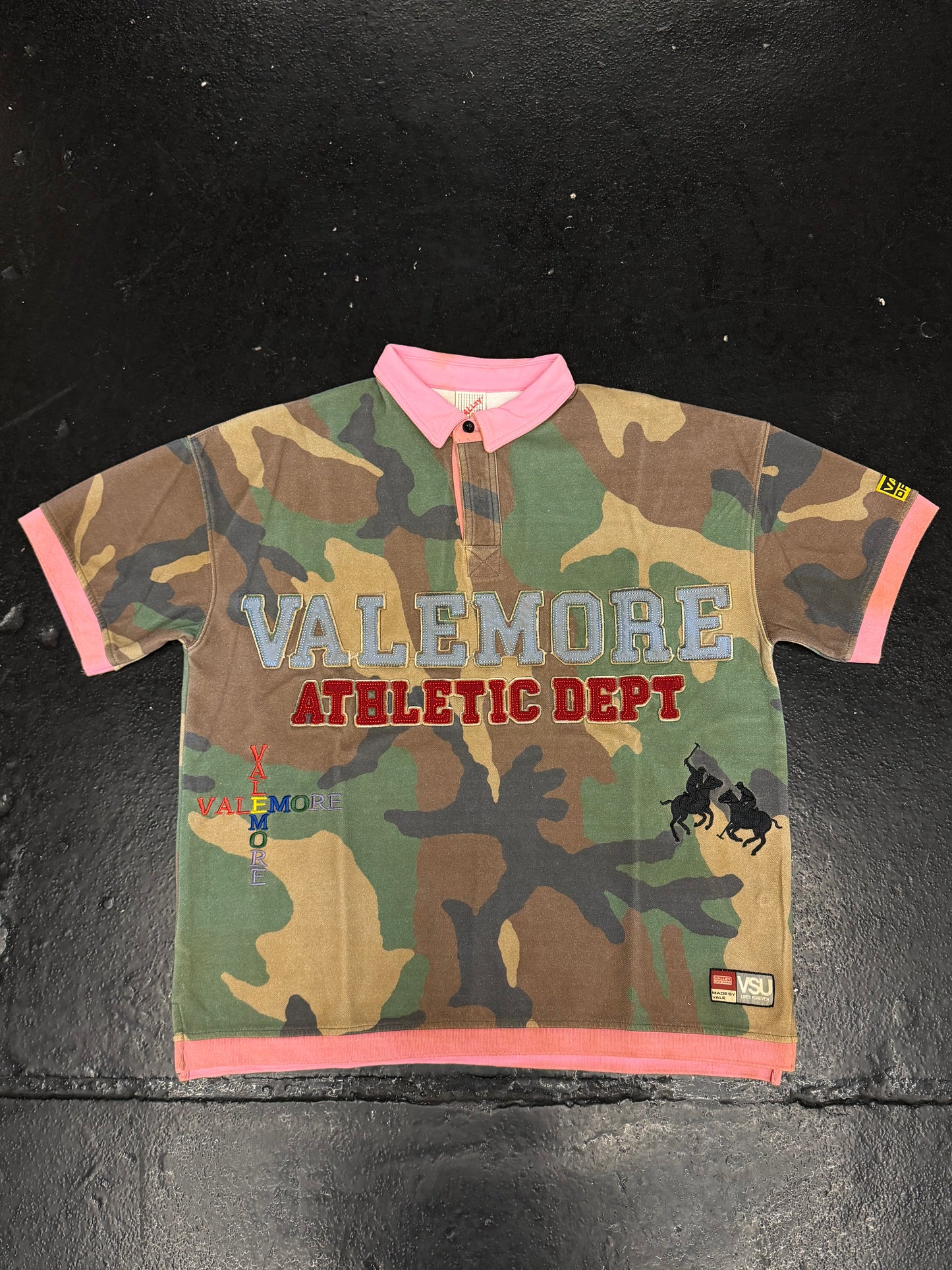 VALE FOREVER DROPOUT POLO PINK CAMO (BRAND NEW)