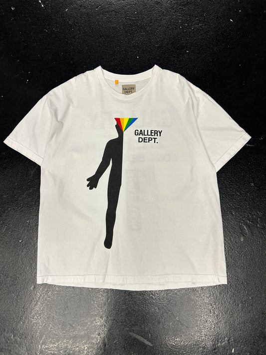GALLERY DEPT PRISM WHITE TEE (PRE OWNED)