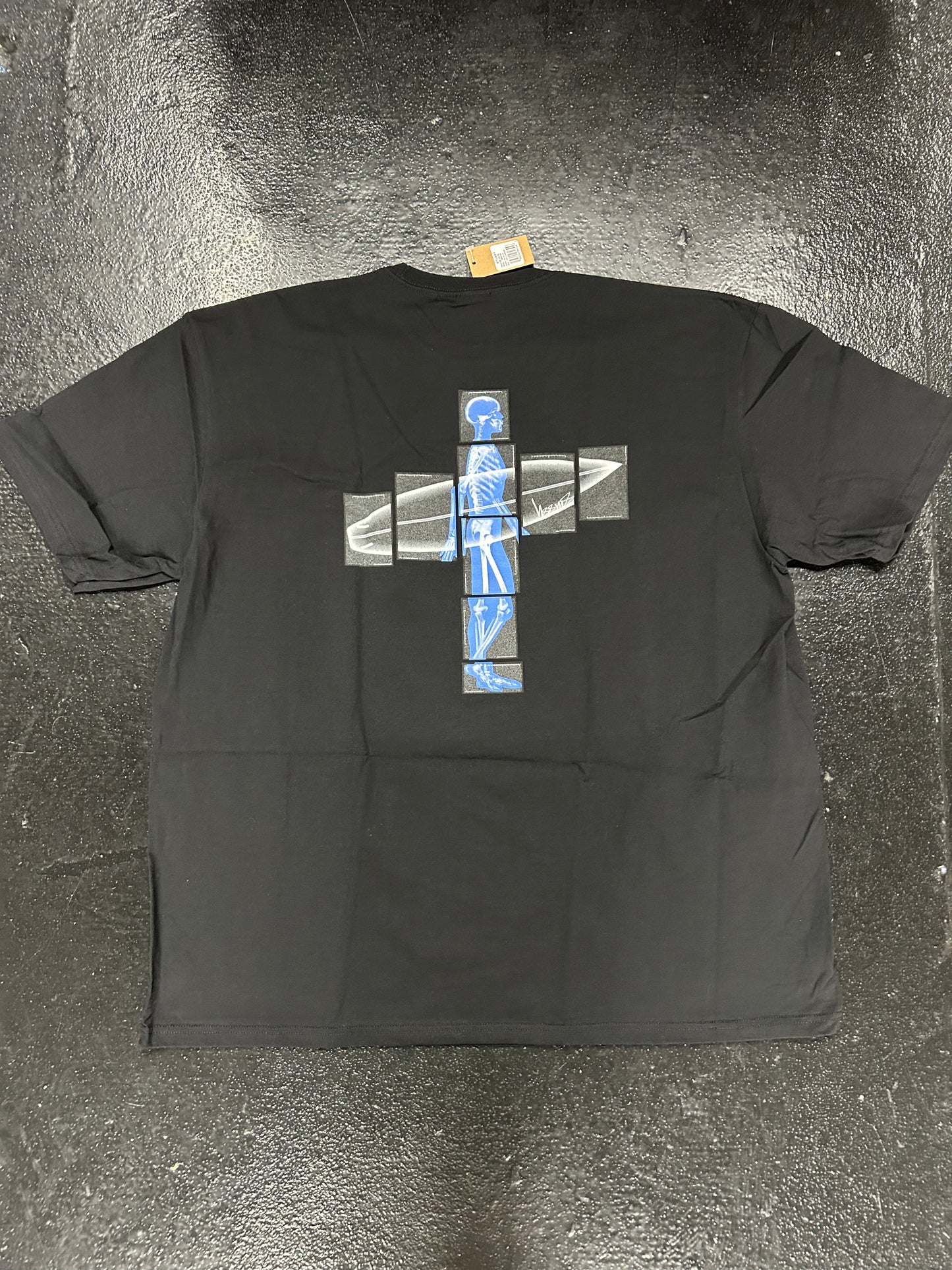 STUSSY XRAY SURFWEAR BLACK TEE (BRAND NEW)
