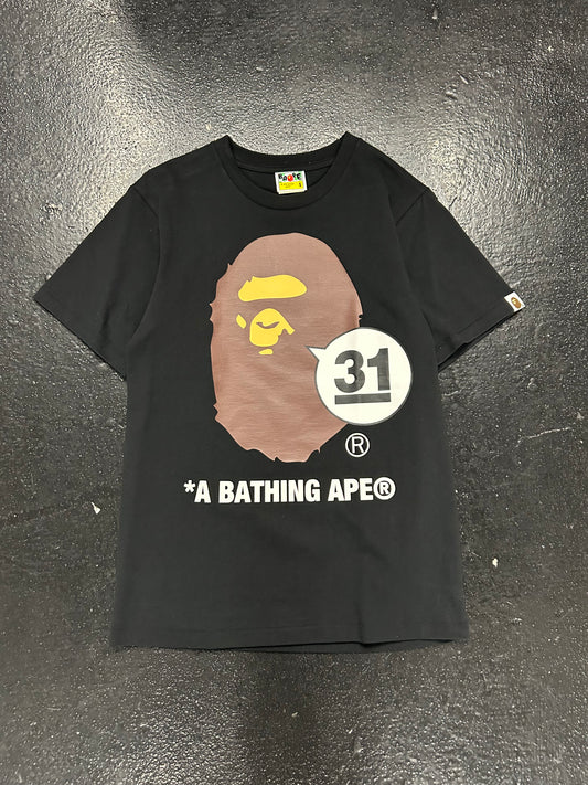 BAPE 31st A BATHING APE BLACK TEE (BRAND NEW)