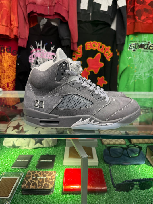 JORDAN 5 RETRO WOLF GREY (PRE-OWNED W/ BOX)