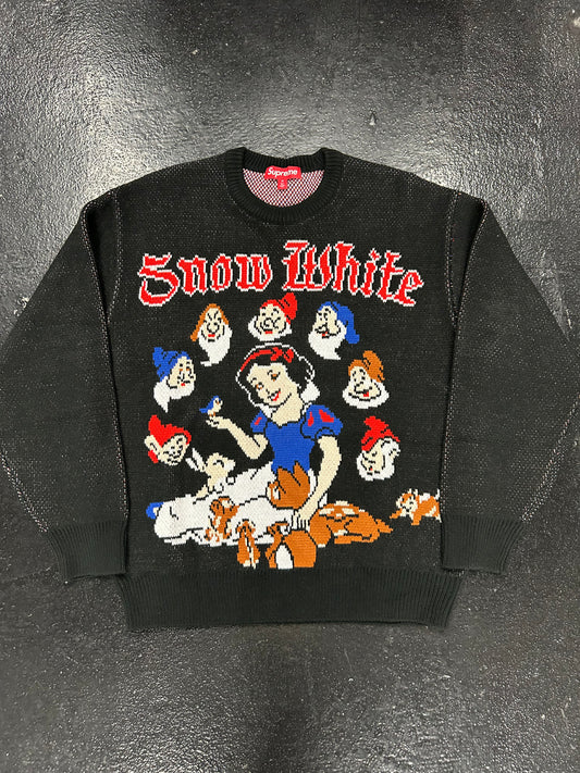 SUPREME SNOW WHITE BLACK SWEATER (BRAND NEW)