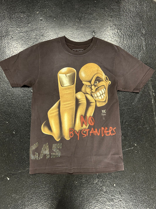 TRAVIS SCOTT X WRESTLE MANIA NO BYSTANDERS BROWN TEE (BRAND NEW)
