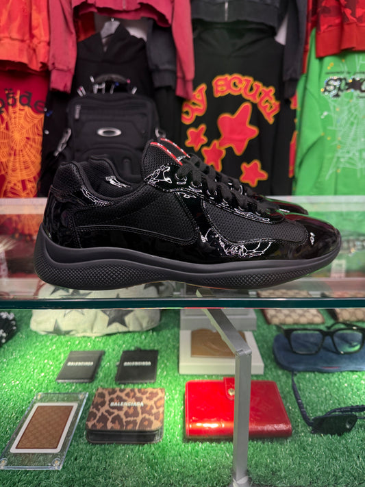 PRADA AMERICA CUPS PATENT LEATHER (PRE-OWNED NO BOX)