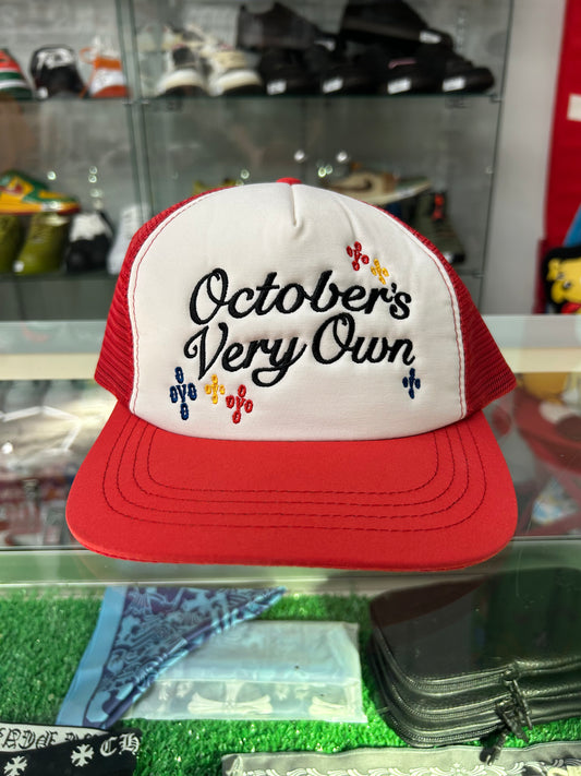 OVO OCTOBERS VERY OWN RED WHITE TRUCKER (PRE OWNED)