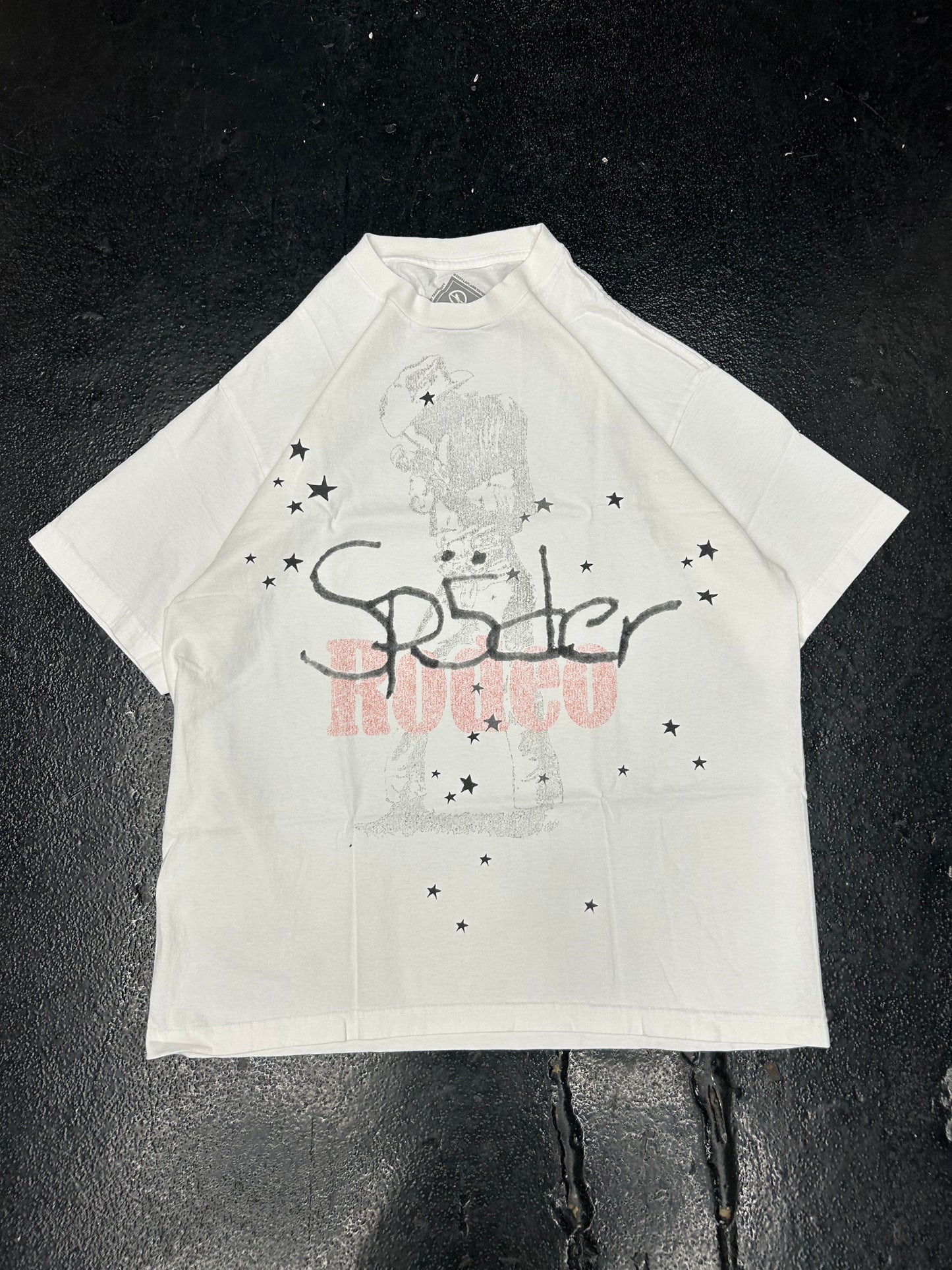 SP5DER X RODEO WHITE TEE (BRAND NEW)