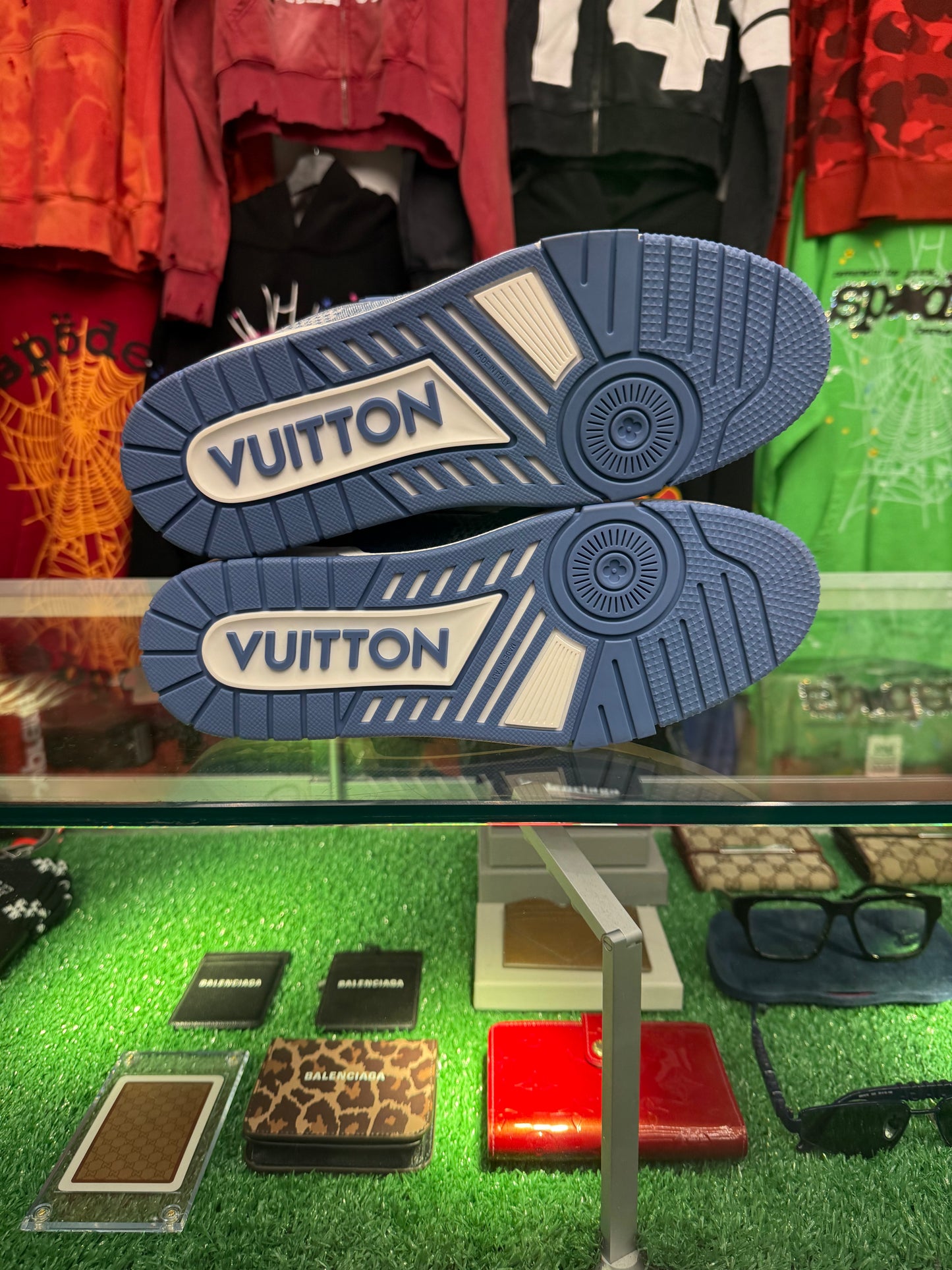 LOUIS VUITTON LV TRAINER BLUE DAMIER 3D DENIM (BRAND NEW)