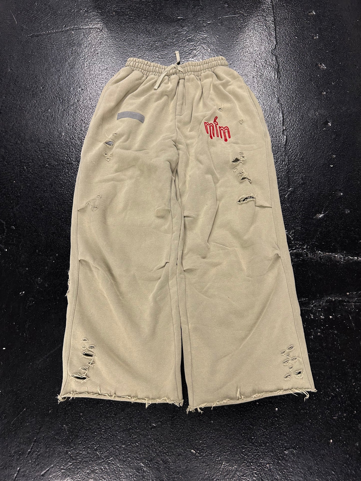 MURD333R FM WIDELEG GREEN SWEATPANTS (BRAND NEW)