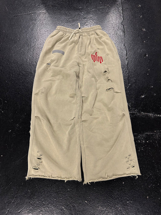 MURD333R FM WIDELEG GREEN SWEATPANTS (BRAND NEW)