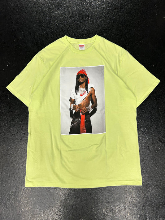 SUPREME PLAYBOI CARTI NEON GREEN TEE (BRAND NEW)