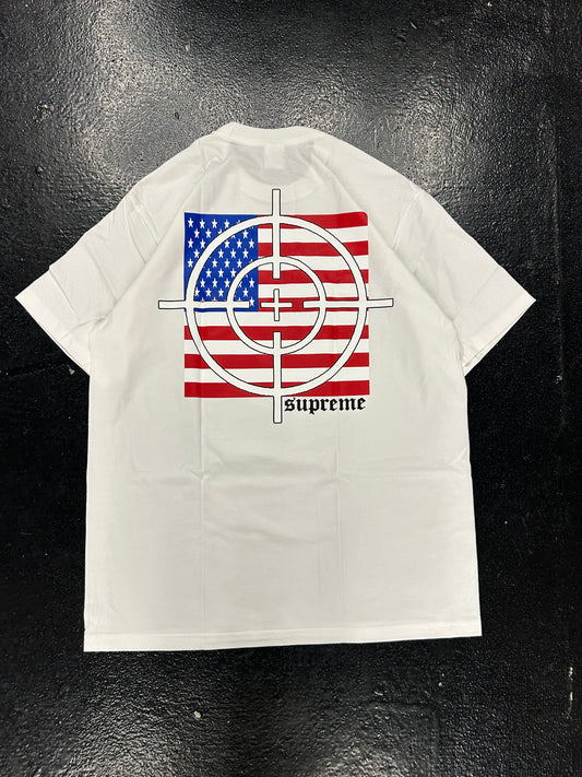 SUPREME AMERICA CROSSHAIR WHITE TEE (BRAND NEW)