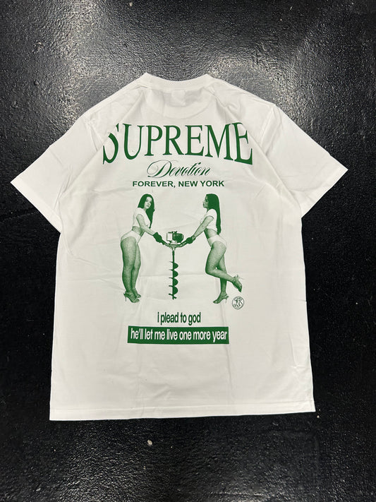 SUPREME DEVOTION WHITE TEE (BRAND NEW)