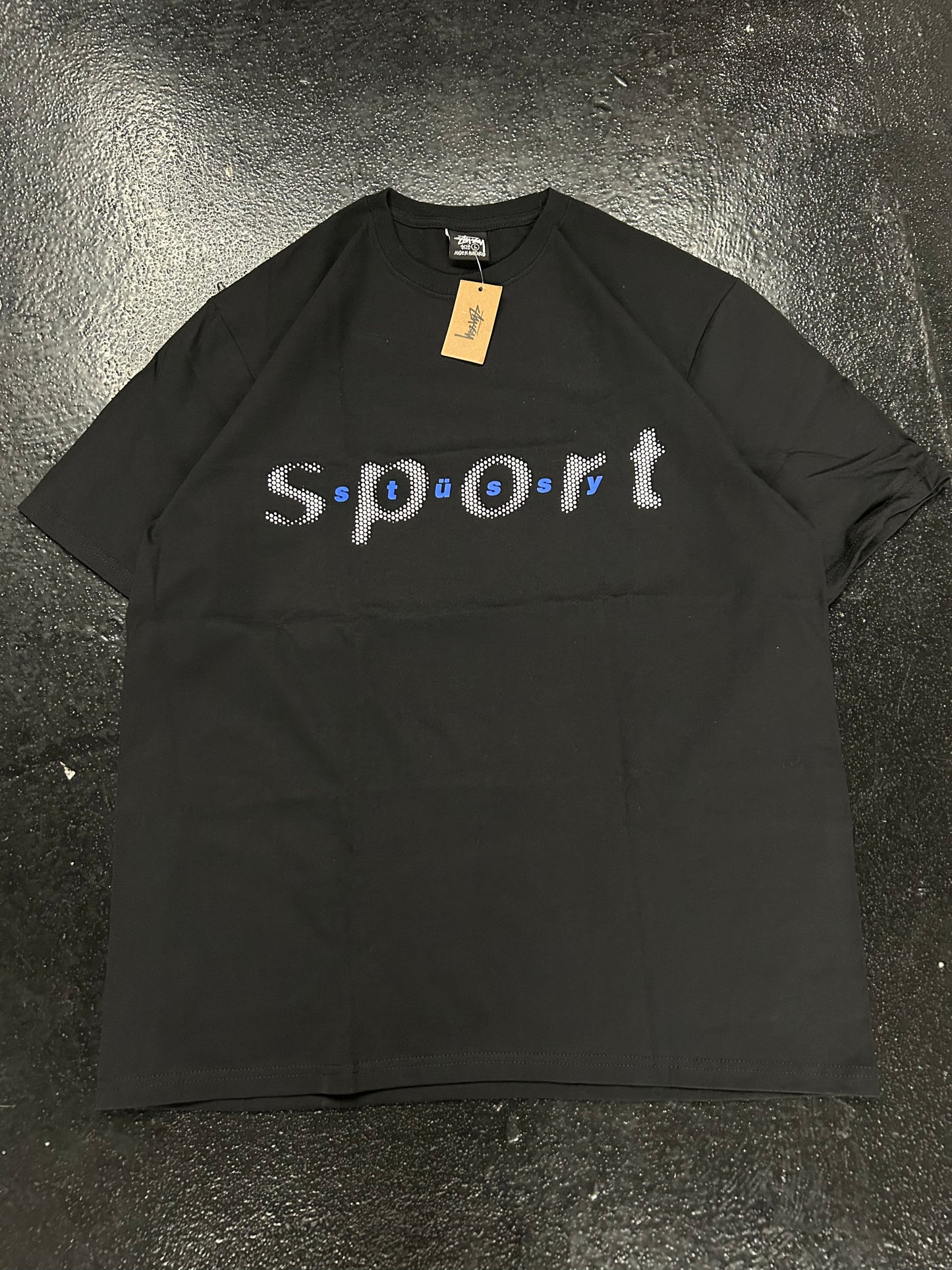 STUSSY SPORT BLACK TEE (BRAND NEW)