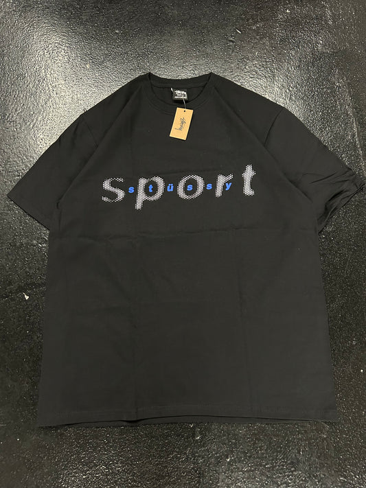 STUSSY SPORT BLACK TEE (BRAND NEW)