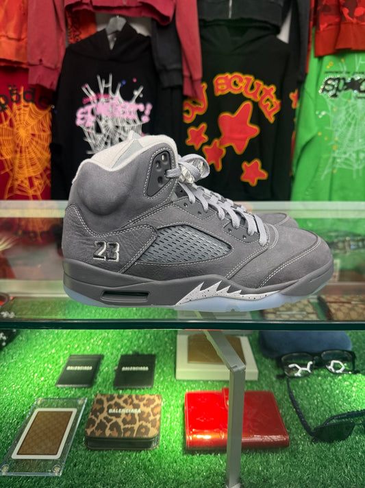 JORDAN 5 RETRO WOLF GREY (PRE-OWNED W/ BOX)