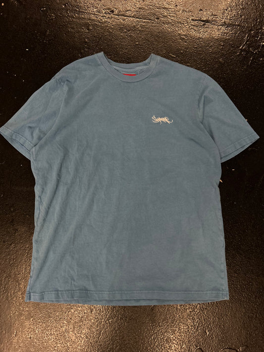 SUPREME BLUE SCRIPT TEE (PRE OWNED)