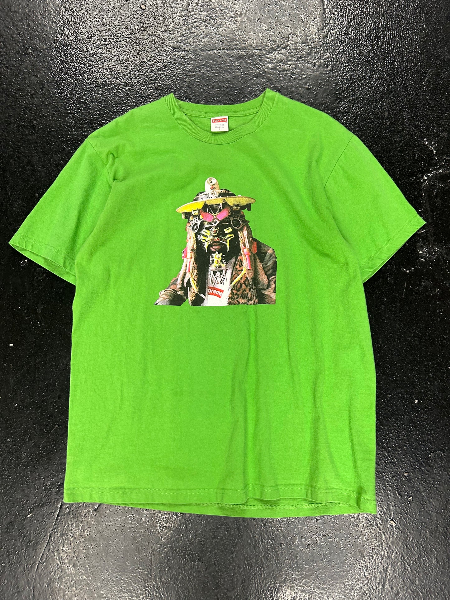 SUPREME RAMMELLZEE GREEN TEE (PRE OWNED)