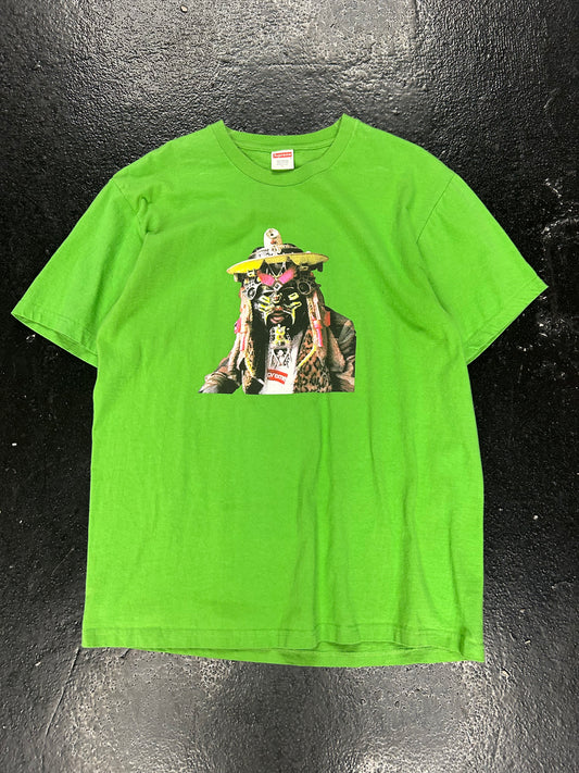 SUPREME RAMMELLZEE GREEN TEE (PRE OWNED)
