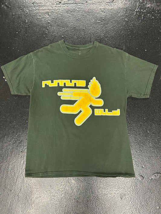 CACTUS JACK RUNNING WILD GREEN TEE (PRE OWNED)