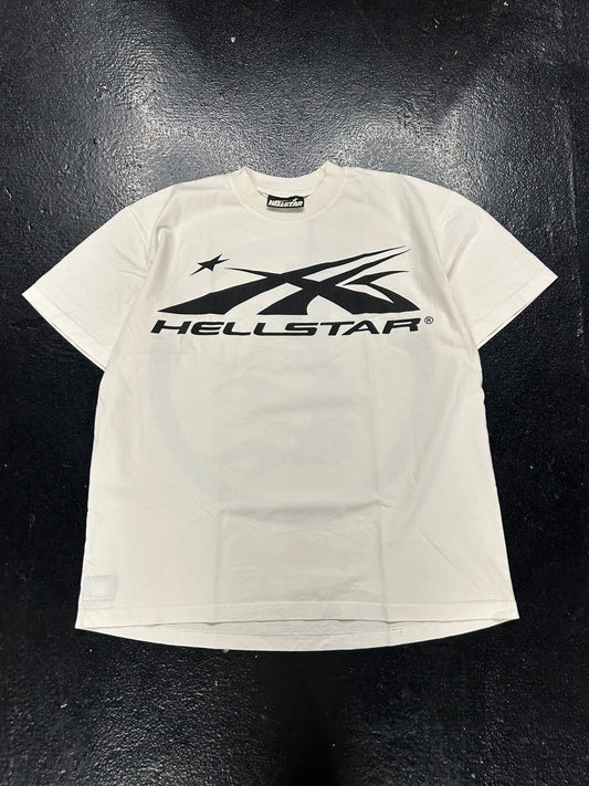 HELLSTAR WHITE CENTER LOGO TEE (BRAND NEW)