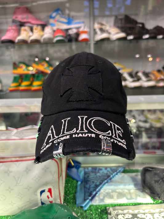 ALICE HOLLYWOOD BLACK Y2K HAT (PRE-OWNED)