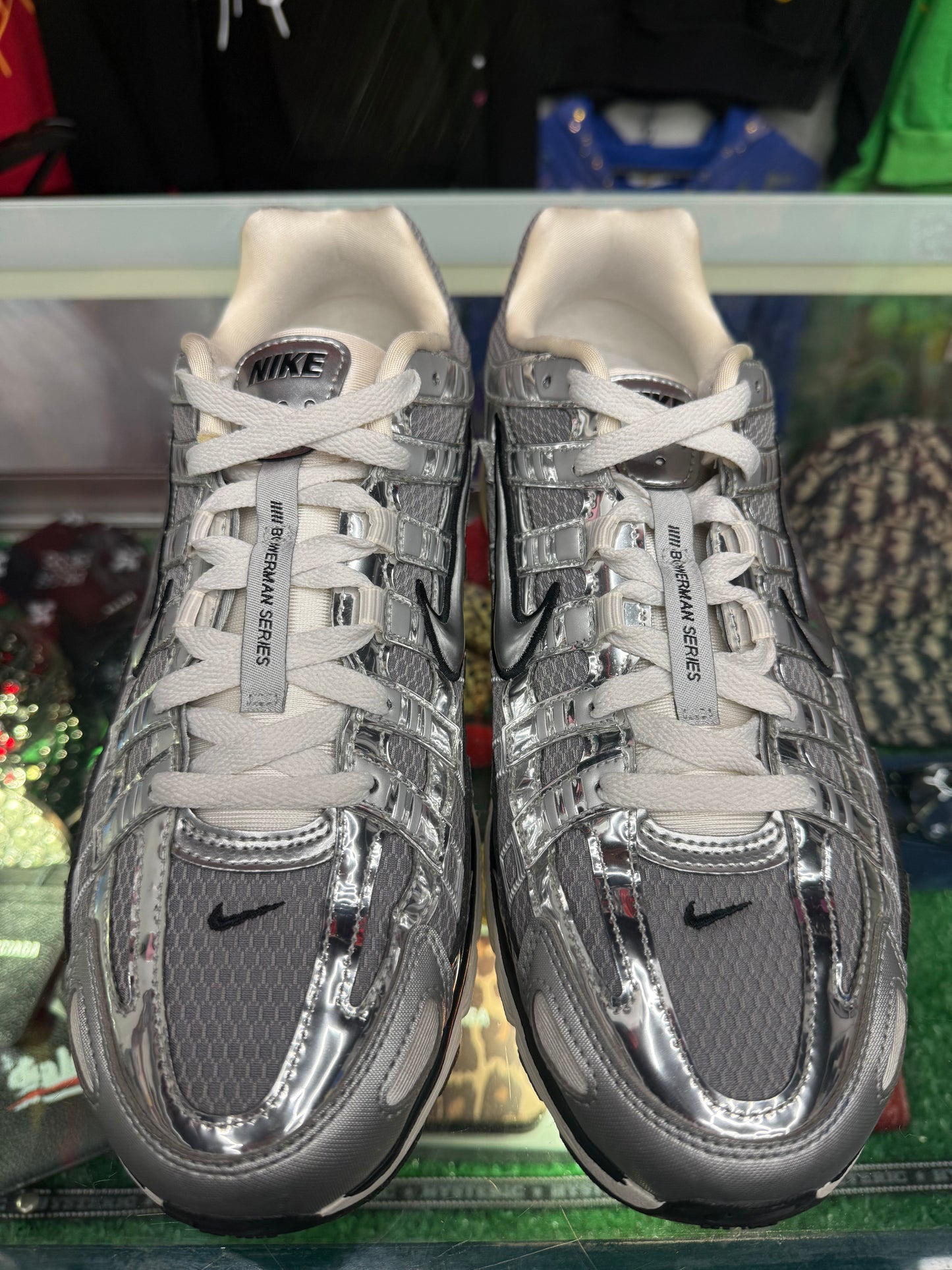 NIKE P-6000 METALLIC SILVER (PRE-OWNED W/ BOX)