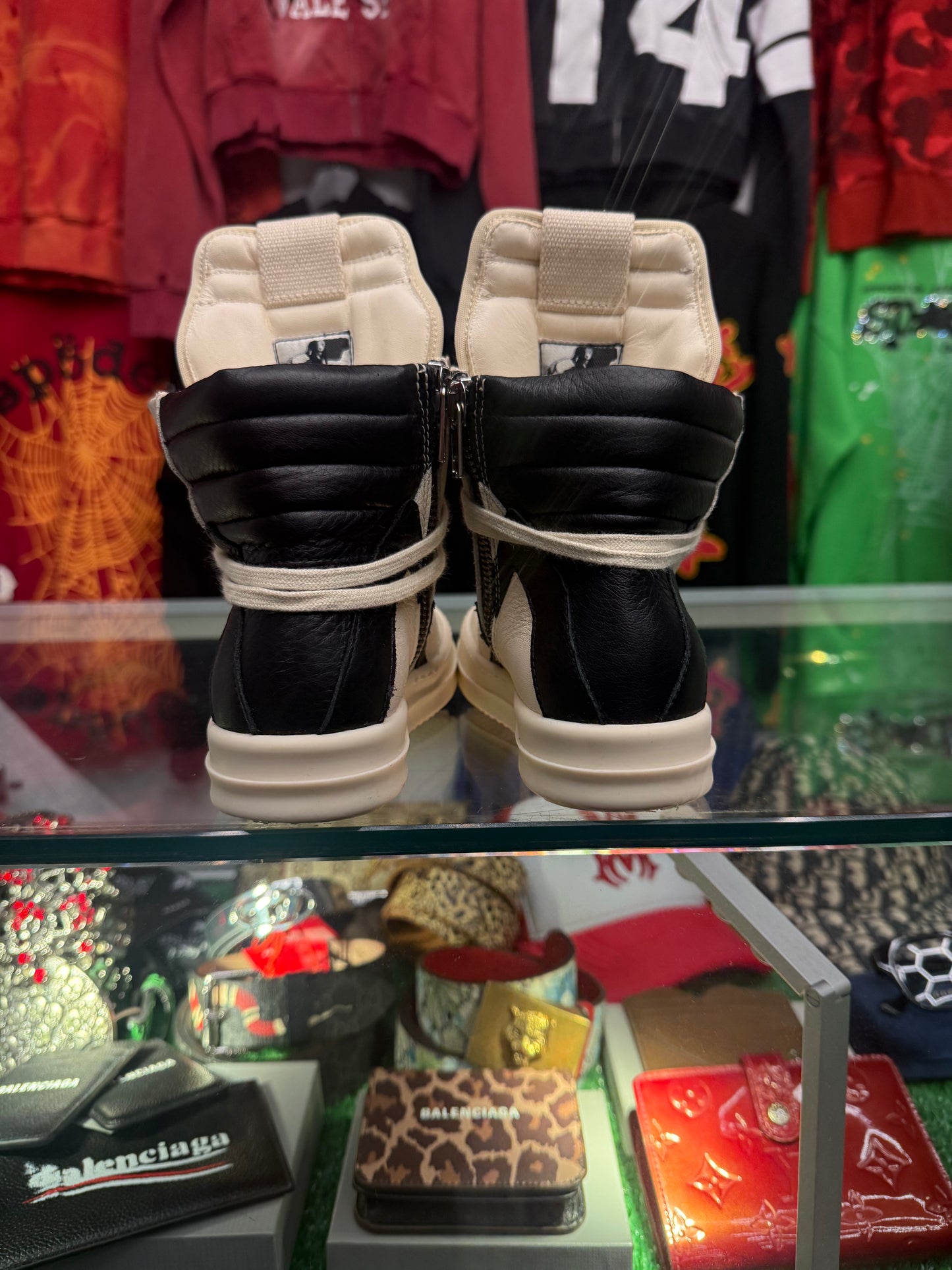 RICK OWENS KIDS GEOBASKETS (PRE-OWNED W/ BOX)