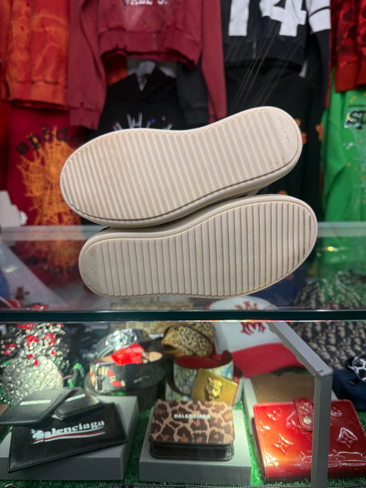 RICK OWENS KIDS GEOBASKETS (PRE-OWNED W/ BOX)