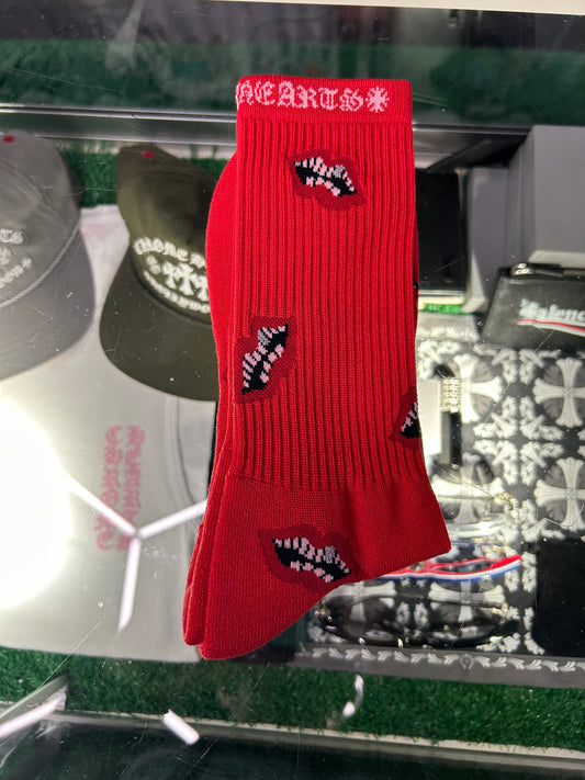 CHROME HEARTS RED SOCKS (BRAND NEW)