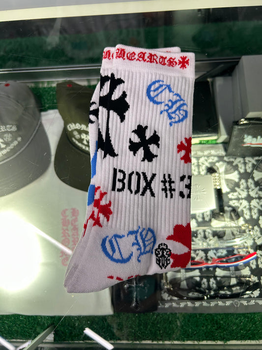 CHROME HEARTS WHITE SOCKS (BRAND NEW)