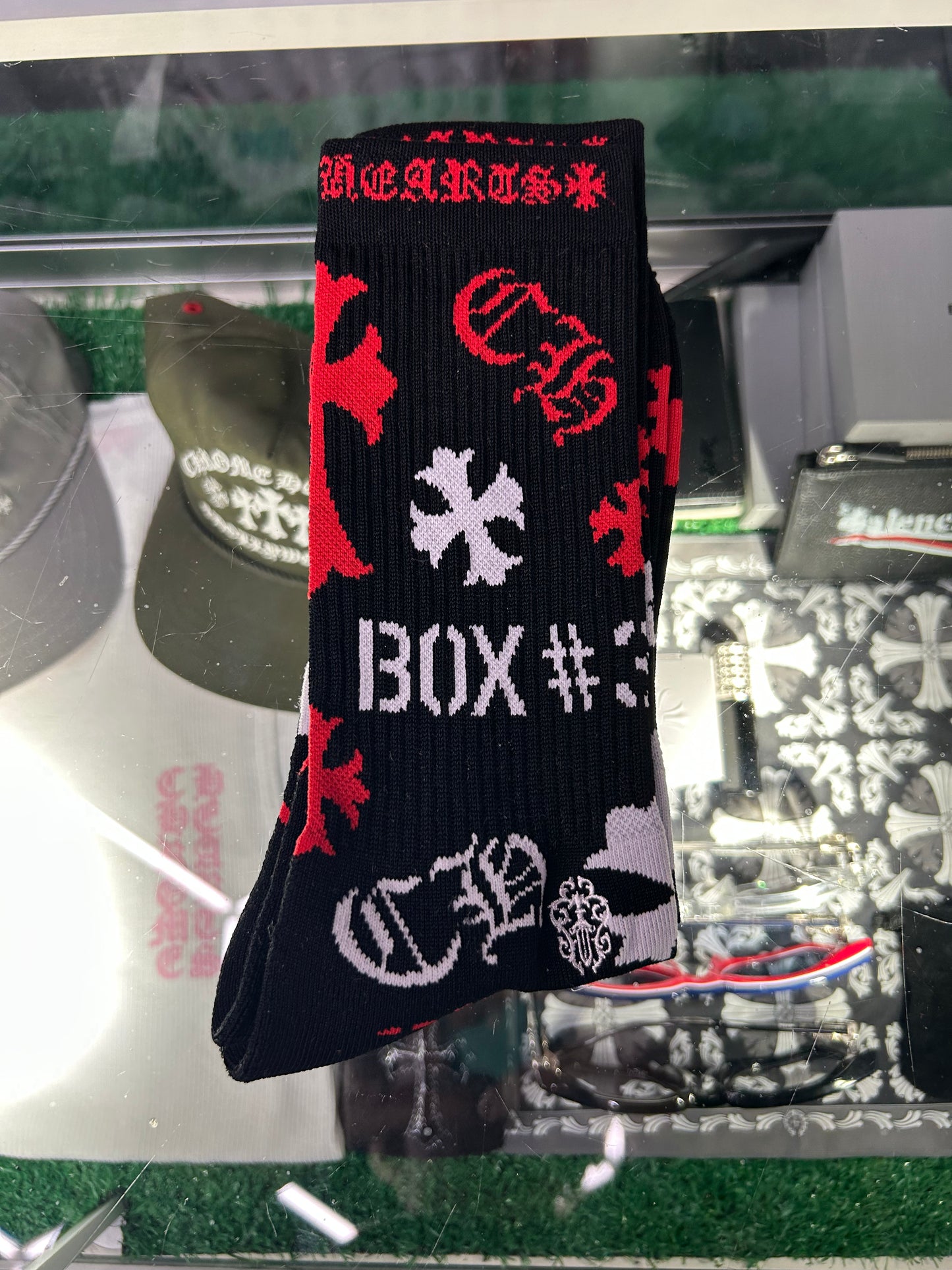 CHROME HEARTS BLACK SOCKS (BRAND NEW)