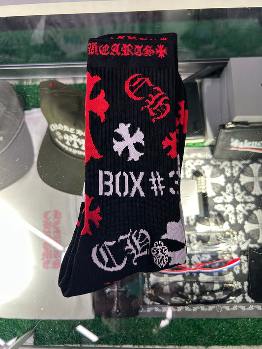 CHROME HEARTS BLACK SOCKS (BRAND NEW)