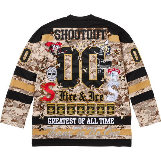 SUPREME FIRE AND ICE CAMO SHOOTOUT JERSEY (BRAND NEW)
