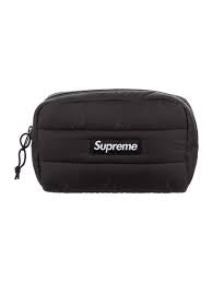 SUPREME PUFFER BLACK PENCIL BAG (BRAND NEW)