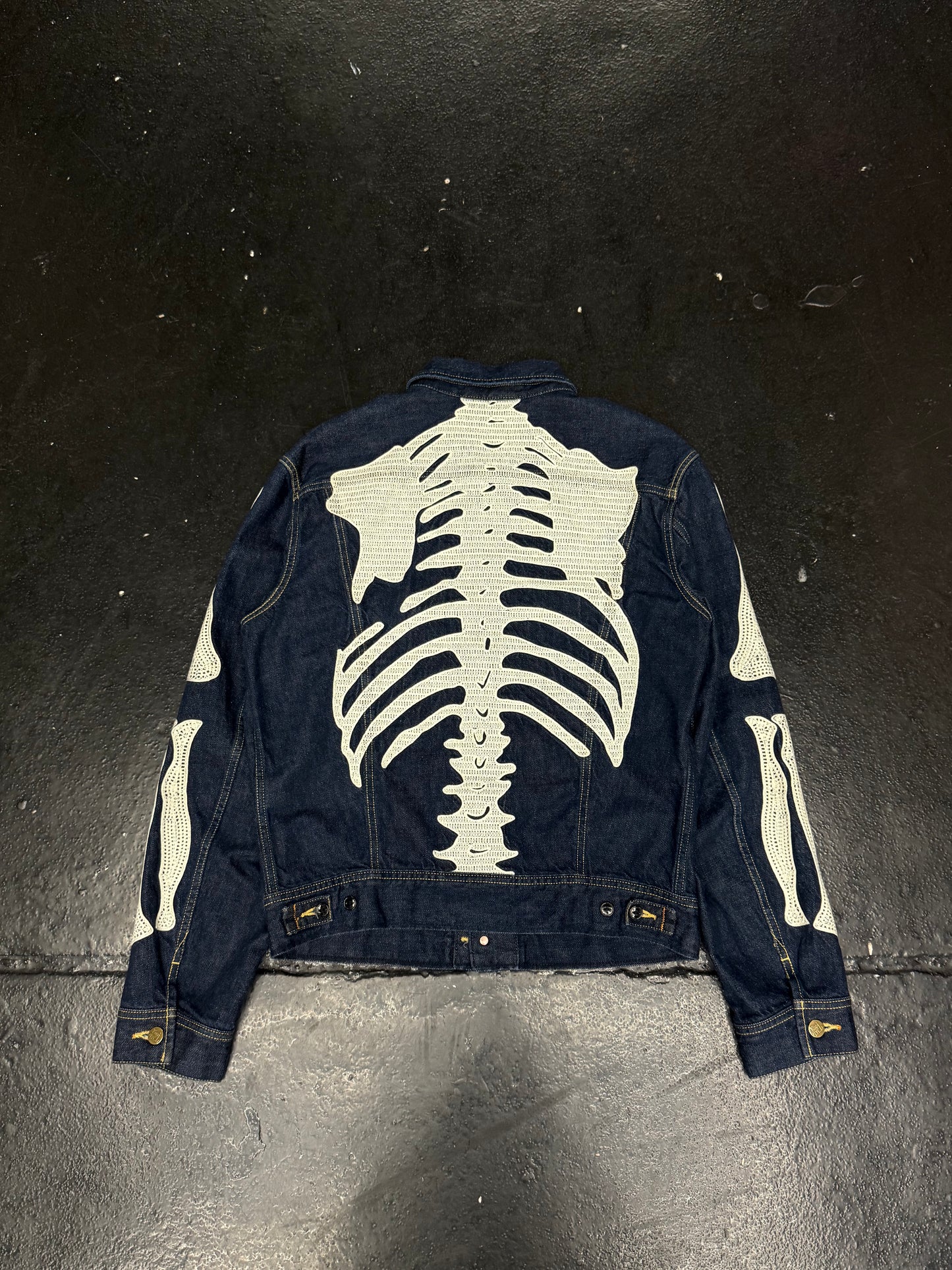 KAPITAL MEXICAN TUXEDO WESTERNER BONE DENIM (PRE-OWNED)