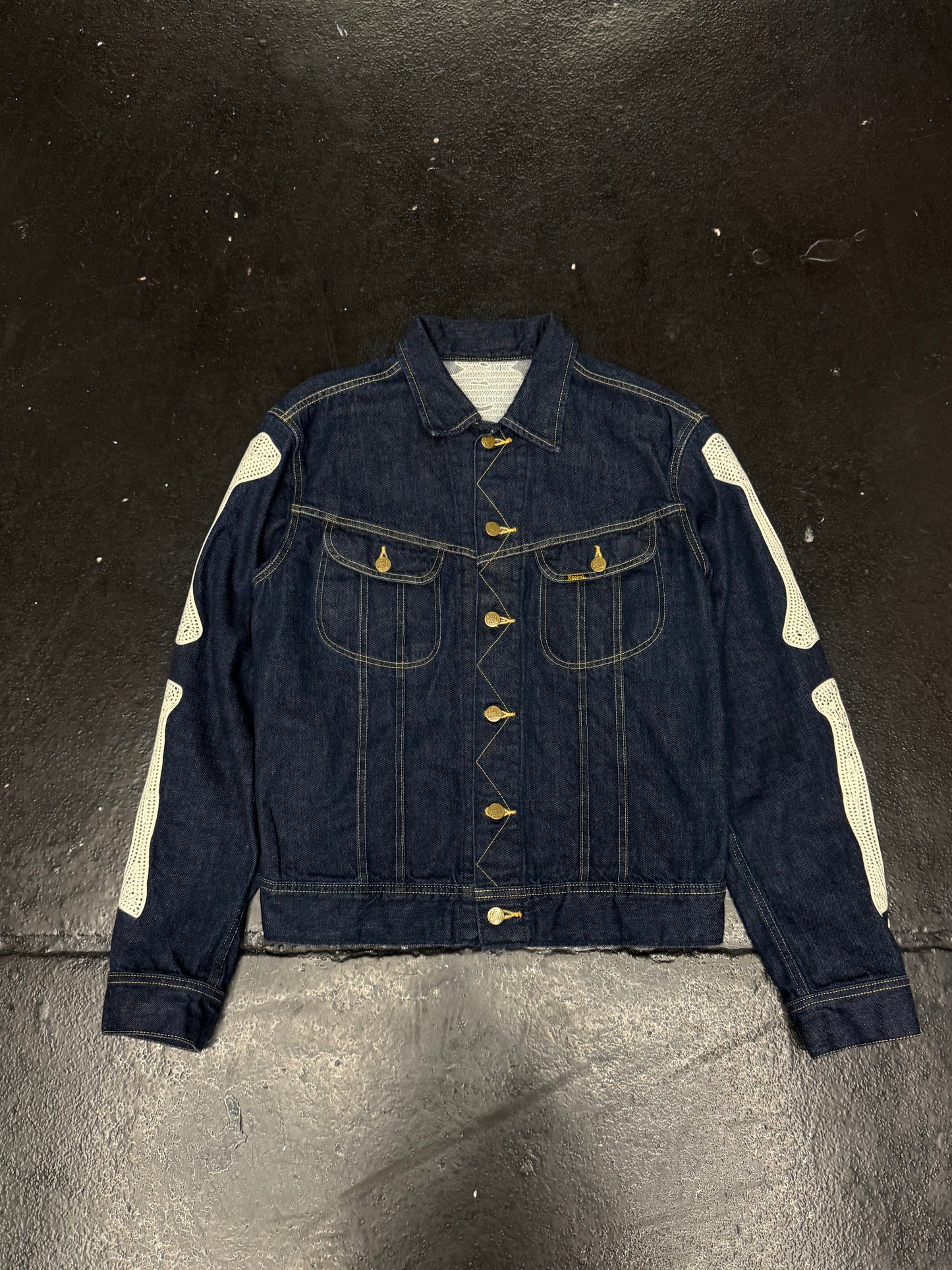 KAPITAL MEXICAN TUXEDO WESTERNER BONE DENIM (PRE-OWNED)