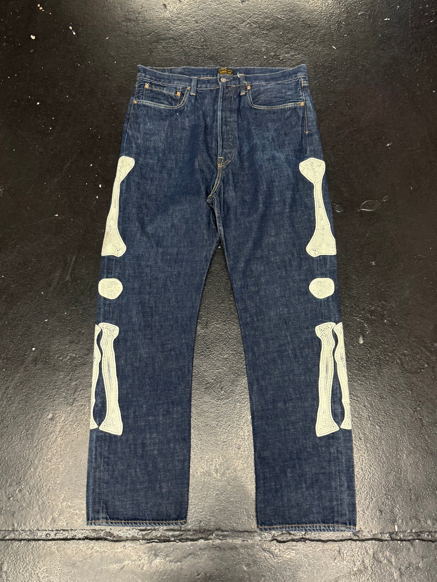 KAPITAL MEXICAN TUXEDO 5P OKAGILLY DENIM (SIZE 36) (PRE-OWNED)