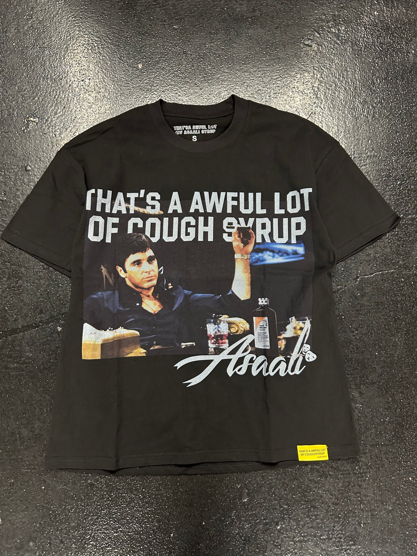 THATS A AWFUL LOT OF COUGH SYRUP ASAALI TEE  (BRAND NEW)