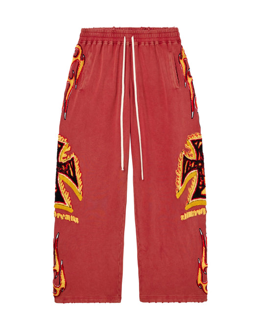 VALE FOREVER LA FLARE RED SWEATPANTS (BRAND NEW)