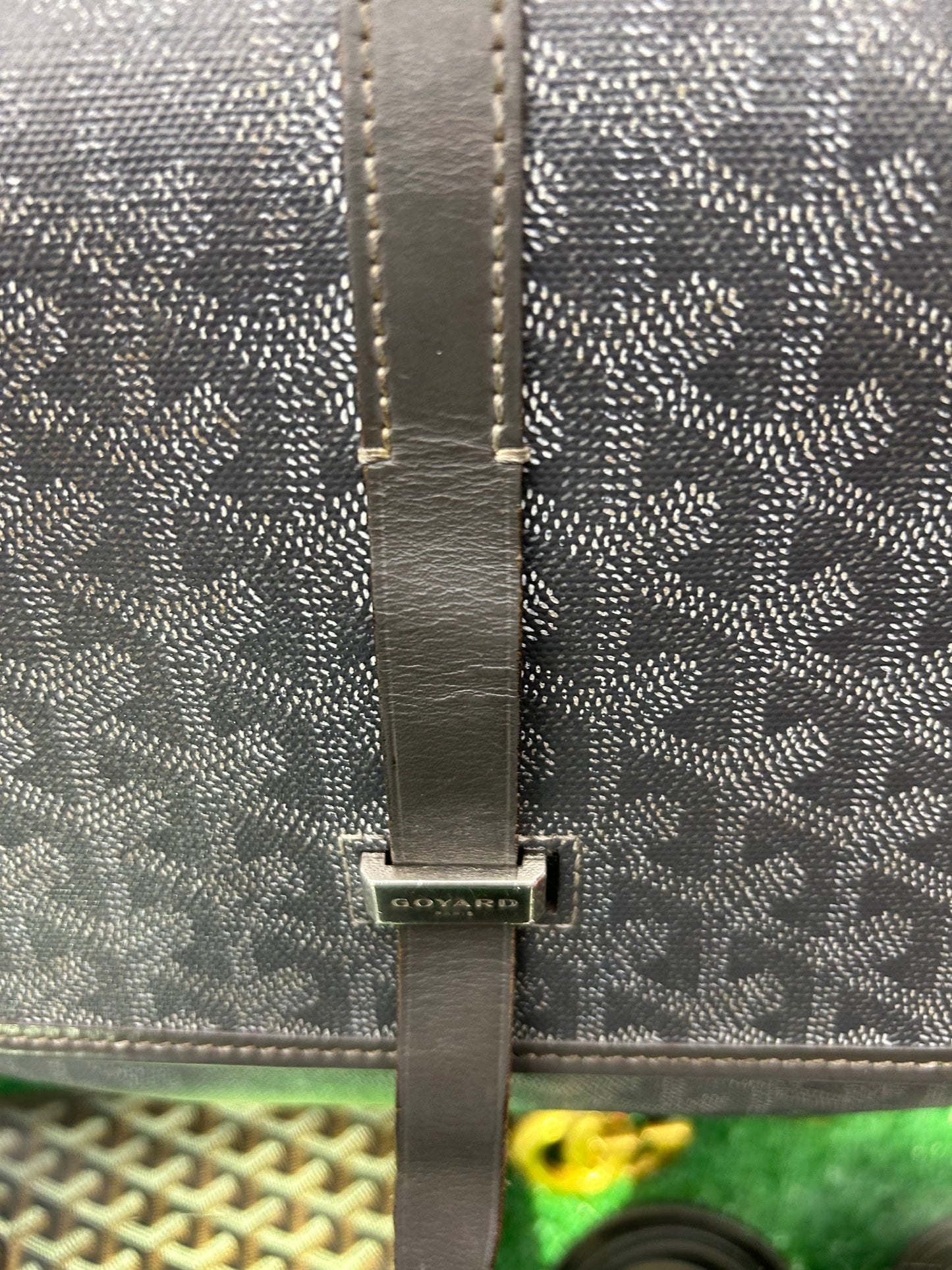 GOYARD MM BELVEDERE GREY MESSENGER BAG (PRE-OWNED)